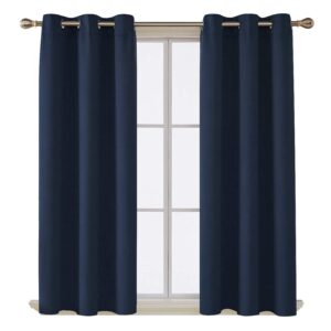 Home In Style 4U Blackout 100% Thermal Eyelet Curtains for Bedroom and Living room with Tie Back (90" x 54"
