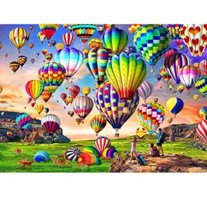 HUADADA Jigsaw Puzzles 1000 Pieces for Adults Hot Air Balloon Puzzle Educational Games Home Decoration Puzzle (27.56" x 19.69")…