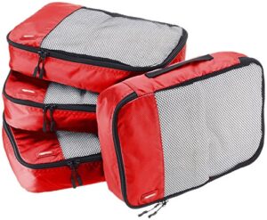 Amazon Basics Packing Cubes - Medium (4-Piece Set)