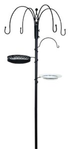 Gardman A04390 Decorative Bird Feeding Station - Black