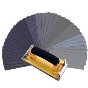 Sandpaper MOHOO 36-Sheets Sandpaper with Hand Sanding Block