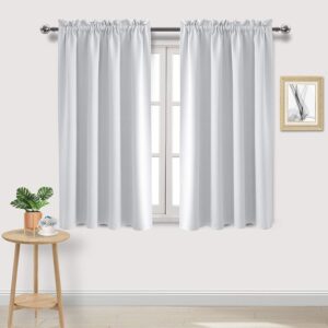 DWCN Rod Pocket Blackout Curtains for Bedroom Thermal Insulated Curtains Energy Saving Window Treatment Curtain Drapes for Living Room