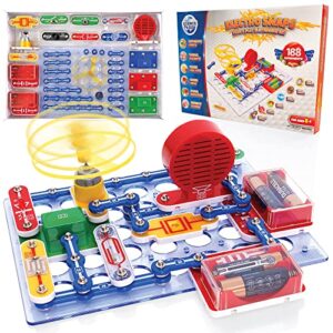 Science Kidz Electronics Kit - Electric Circuits For Kids - 188 Experiments Set - Science Kits For Kids Age 5-10 - Educational STEM Toys For Kids