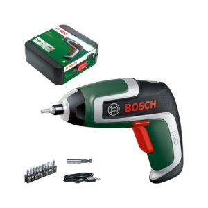 Bosch Compact Cordless Screwdriver IXO Set (7th Generation; 3.6V; 2.0Ah; 5.5Nm; Angle-Screw Attachment Included; with Micro-USB Cable; Screws up to 190 Screws; in Carton Packaging) – Amazon Editio