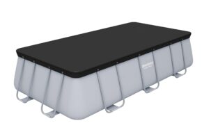 Bestway Flowclear Swimming Pool Cover for 13.3 ft- 13.6ft Power Steel Rectangular Pools