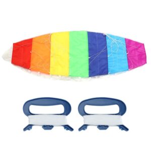 1.4m/2m/2.7m Rainbow Color Dual Line Stunt Power Sport Kite Flying Tools Outdoor Fun Play Toy(1.4m)
