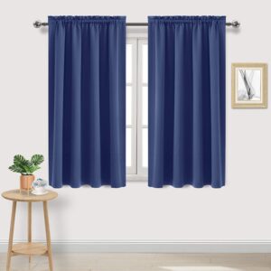 DWCN Rod Pocket Blackout Curtains for Bedroom Thermal Insulated Curtains Energy Saving Window Treatment Curtain Drapes for Living Room