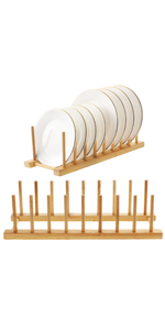 bamboo plate rack