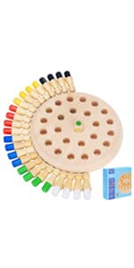 memory chess wood kids
