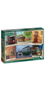 Falcon Transport theme, puzzles with transport, train, puzzles, tram puzzles