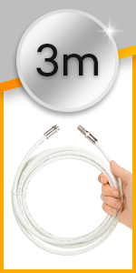 3m cable broadband extension cable bt box connect antenna for tv