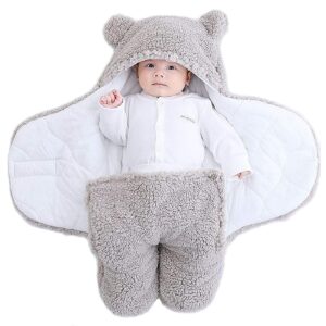 TURMIN Baby Hooded Swaddle