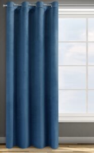 Eurofirany Design91 ROSA Soft Plain Opaque Velvet Curtain with Eyelets - 1 Unit