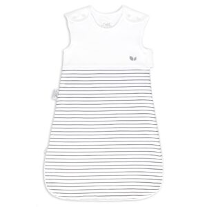 Baby Sleeping Bag 1 Tog 0-6 Months White & Grey Unisex for Girls and Boys