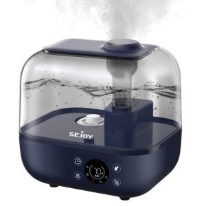 Sejoy Humidifiers for Bedroom Large Room 5L Quiet Ultrasonic Warm & Cool Mist Humidifier
