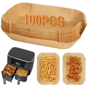 BYKITCHEN 100pcs Air Fryer Liners for Ninja Dual
