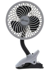 Dreambaby Deluxe Clip-On Stroller Fan - with Protective Cover & Flexible Neck - Suitable for Strollers