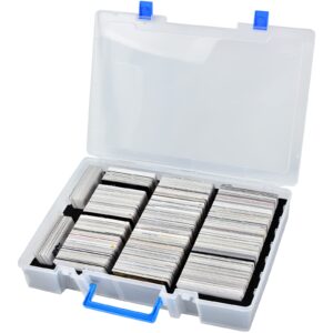 ALKOO 2200+ Card Case Holder for C.A.H/for MTG Deck Box Organizer Storage Compatible with Cards Against Humanity/for Magic The Gathering/for Yugioh/for Dominion/for Kids Against Maturity (White)