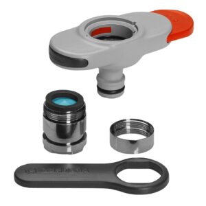Gardena adapter for indoor taps: practical adapter for connecting the system to a tap with M 22 x 1 male and M 24 x 1 female thread (8187-20) Grey