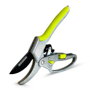 Premium 2-in-1 Ratchet Secateurs (Anvil Style) - Ideal Secateurs for Arthritic Hands