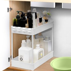 Lekesky 2 Tier Under Sink Storage Shelf