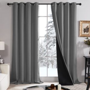 Deconovo Total Blakcout Curtains for Bedroom Eyelet