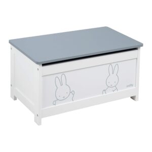 oba Miffy Wooden Toy Chest for Children with Hinged Seat and Cushioning Fittings