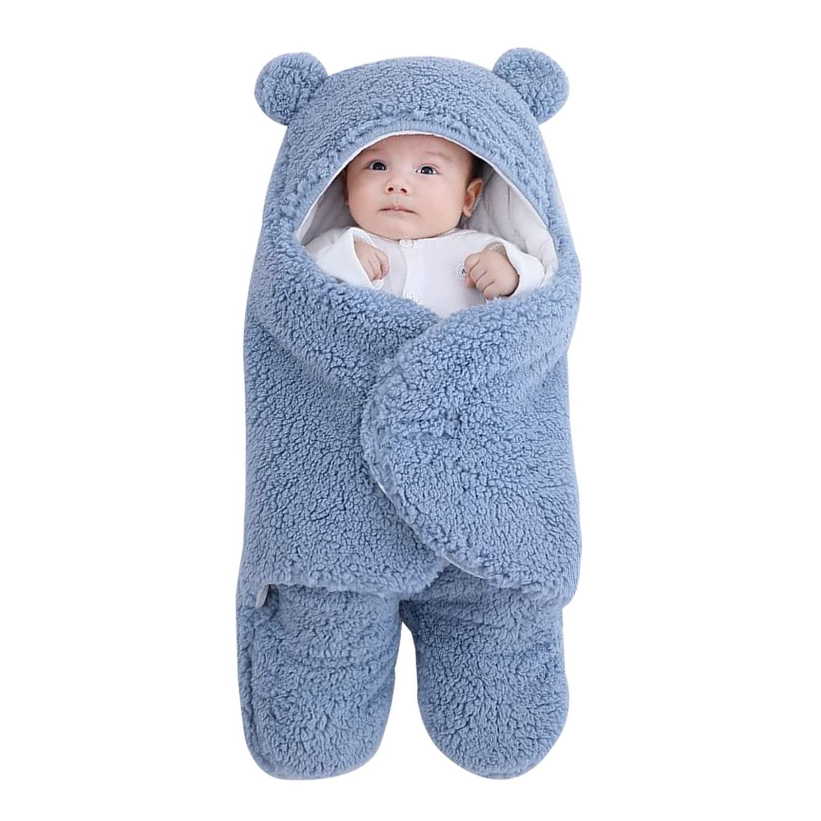 FUNUPUP Baby Hooded Swaddle Blanket