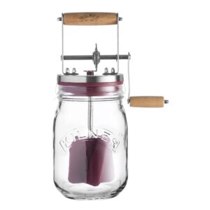 Kilner 1 Litre Easy To Use Glass Butter Churne