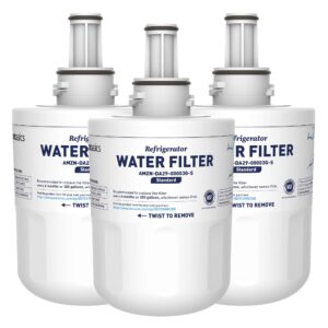 Amazon Basics Replacement Samsung DA29-00003G Refrigerator Water Filter - Standard Filtration - 3-Pack