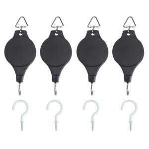 Fippy 4 PCS Hanging Basket Pulley