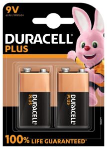 Duracell Plus Power MN1604 9v Battery 2pk