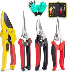 Fstop Labs 4 Packs Pruner Shears Garden Cutter Clippers