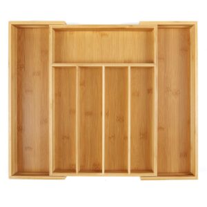Utoplike Bamboo Cutlery Tray Silverware