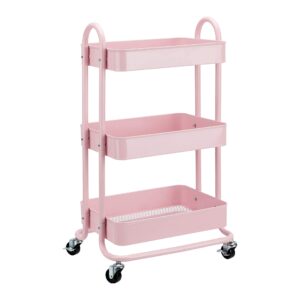 Amazon Basics 3-Layer Kitchen Trolley with 360 Degree Wheels for indoor and outdoor use