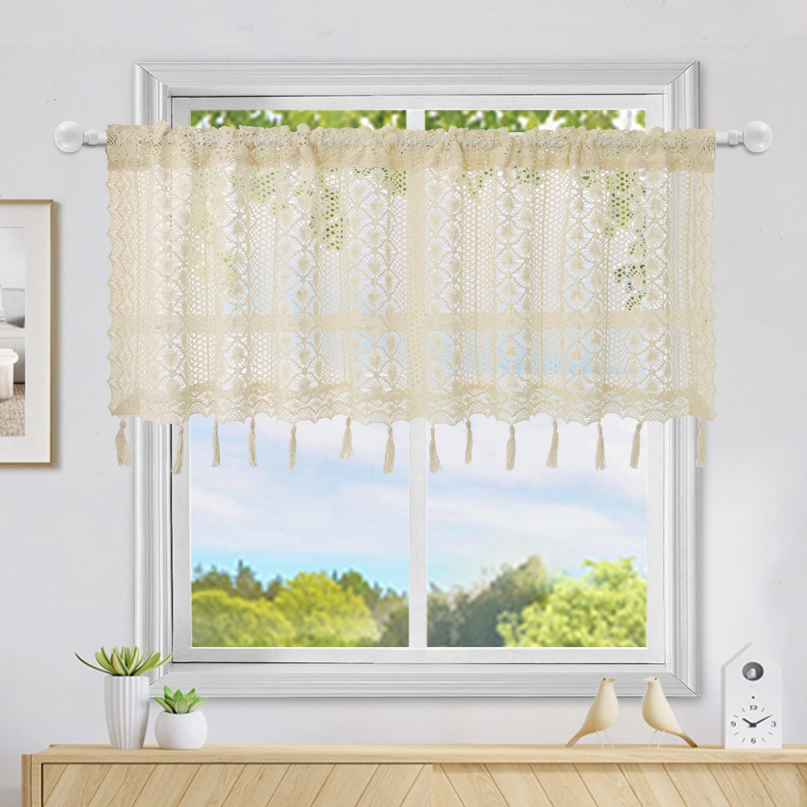ArtisticHome Cafe Linen Tier Curtains