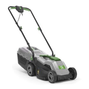 Q Garden Electric Rotary Lawn Mower- 1 Year Guarantee (33cm Cutting Width and 30L Collection Box
