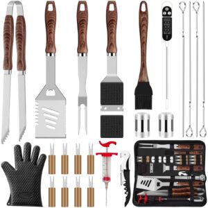 ROMANTICIST 25pcs Grilling Accessories Kit for Men Women