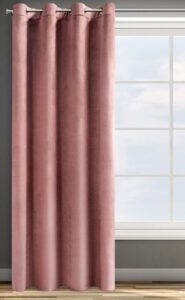 Eurofirany Design91 ROSA Soft Plain Opaque Velvet Curtain with Eyelets - 1 Unit