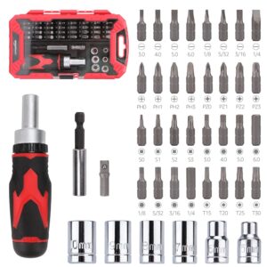 Amazon Basics 41-Piece Magnetic Ratchet Screwdriver Se
