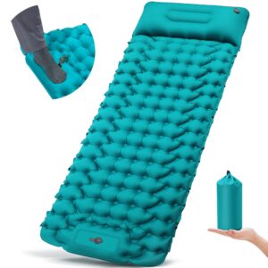 JOOLOV Self Inflating Camping Sleeping Mat - 10cm Thick Waterproof Inflatable Roll Camping Mattress Connectable Double Camp Air Bed Compact Sleeping Pad for Outdoor Hiking Backpacking Te