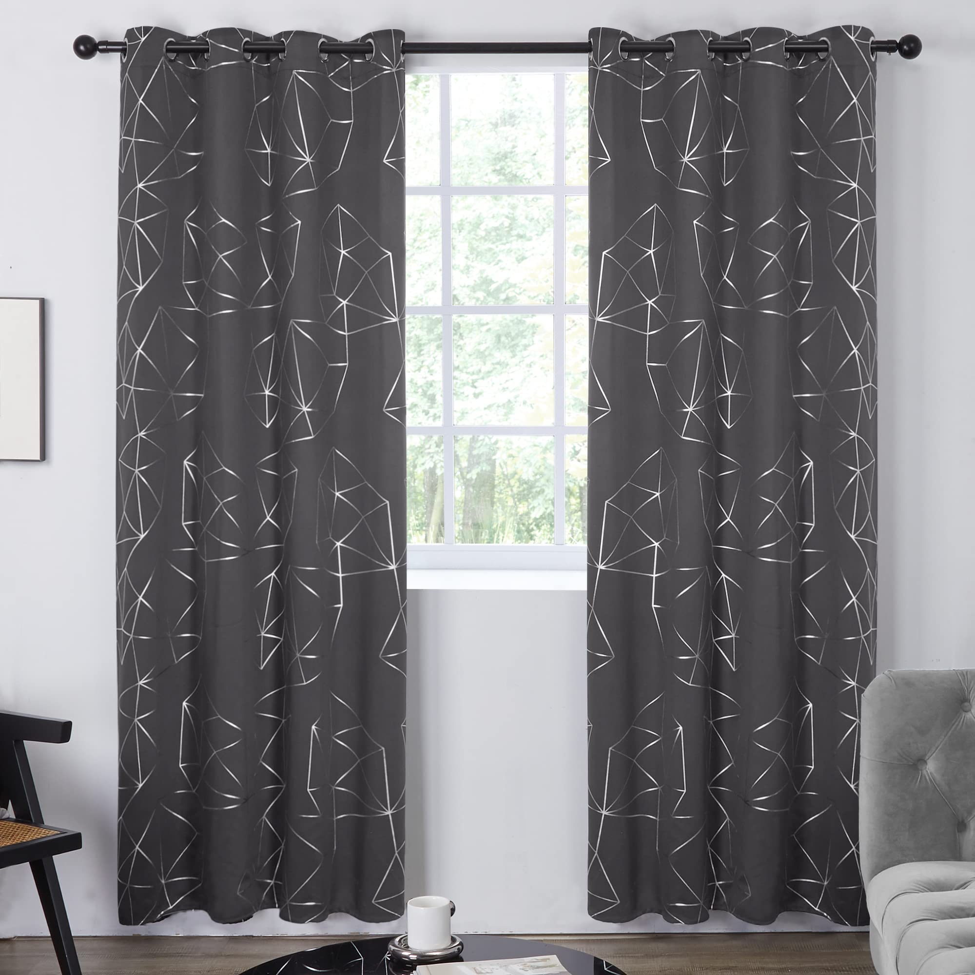 Deconovo Eyelet Blackout Curtains