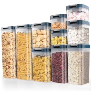 Arrinew Food Storage Containers Set with Lids For Kitchen Organization 10 Pack - BPA Free Food Canisters For Pantry Organization And Storage - Cereal