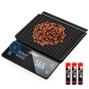 Digital Coffee Scale with Timer 0.1g/3KG High Precision Kitchen Scale Waterproof Electronic Food Weighing Espresso Scale