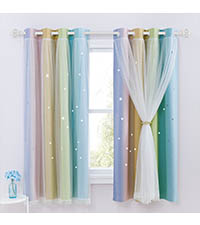 引流打环双层遮光浅彩虹