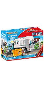packshot of playmobil 70885 Recycling Truck toy