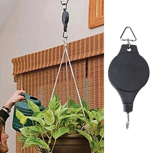 plant pulley heavy duty Plant Hanger Plant Hooks Hanging Baskets Retractable Hanger Pulley