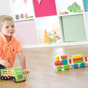 Wooden Stacking Train