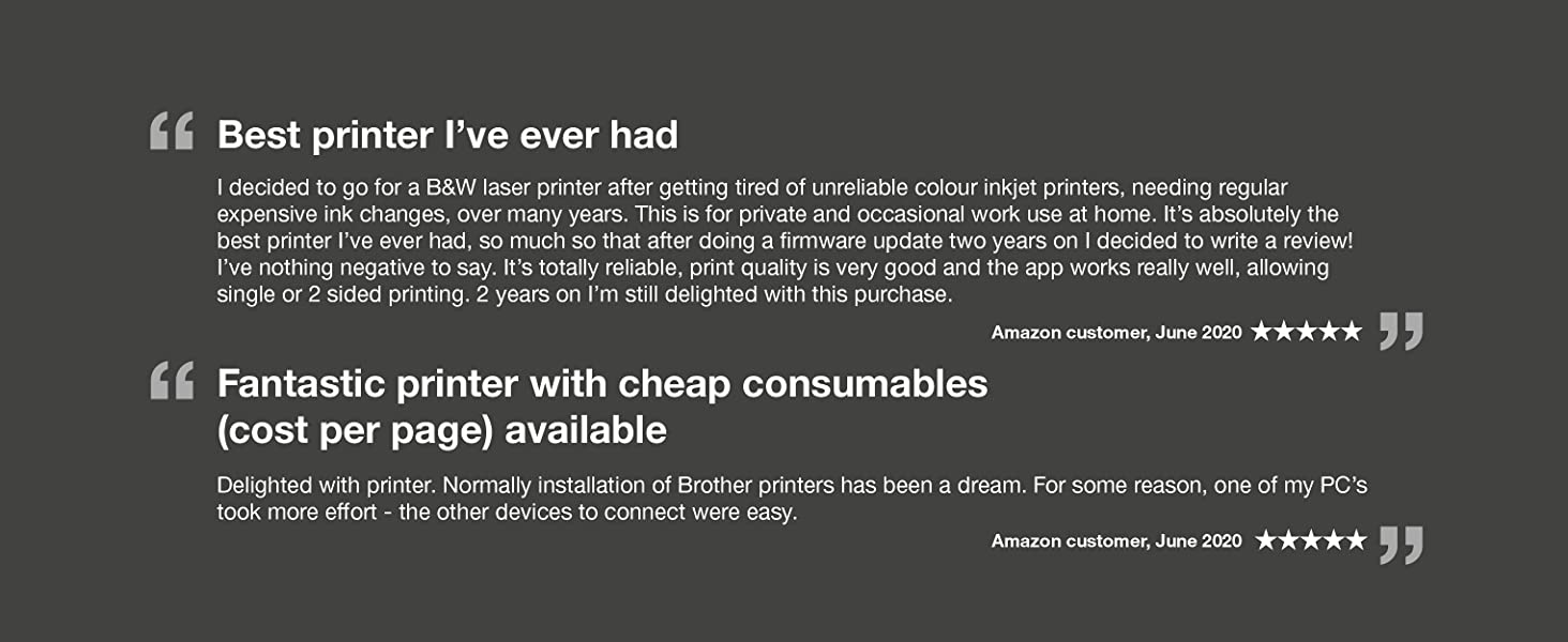 Brother HL-L2350DW Wireless mono laser printer - Reviews