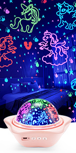 Unicorn night light projector
